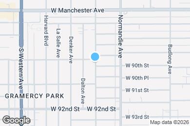 Map image of the property - 8909 S Halldale Ave