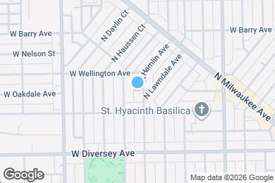 Map image of the property - 2930 N Hamlin Ave