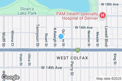 Map image of the property - Flats at Sloan's Lake East
