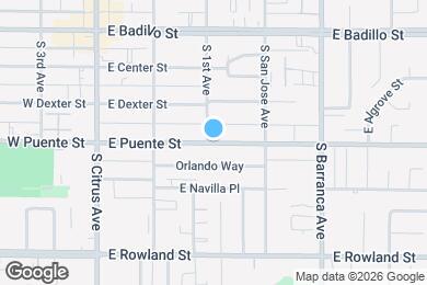 Map image of the property - 305 E Puente St