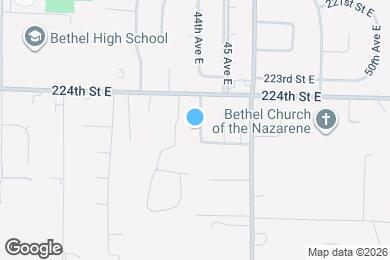 Map image of the property - 22506 44th Ave Ct E