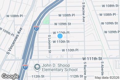 Map image of the property - 1322 W 110th St