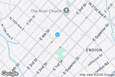 Map image of the property - 1708 E 3rd St