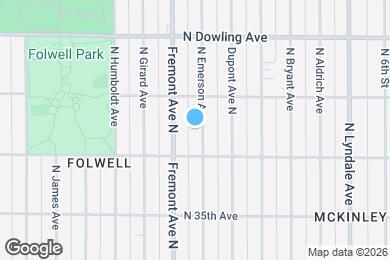 Map image of the property - 3627 Emerson Ave N
