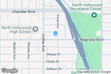 Map image of the property - 11643 Magnolia Blvd