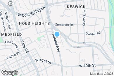 Map image of the property - 4201 Roland Ave
