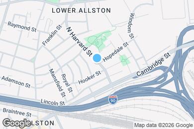 Map image of the property - 321 N Harvard St