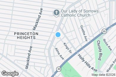 Map image of the property - 6010 S Kingshighway Blvd