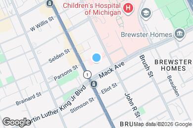 Map image of the property - 3670 Woodward Ave