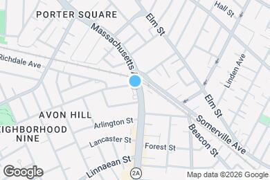 Map image of the property - 1872 Massachusetts Ave