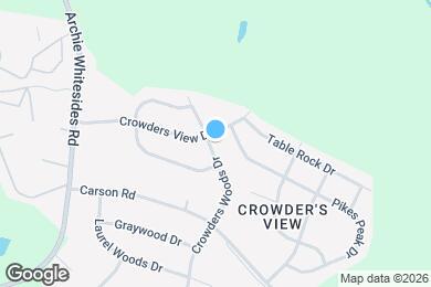 Map image of the property - 1008 Crowders Woods Dr