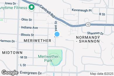 Map image of the property - 1601 N Bryant St