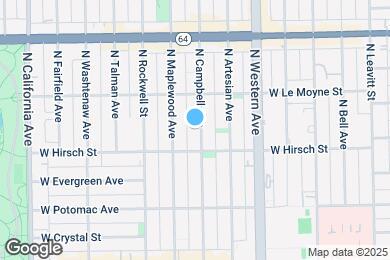 Map image of the property - 1420 N Campbell Ave