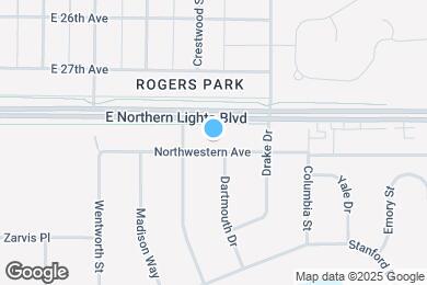 Map image of the property - 1821 Northwestern Ave