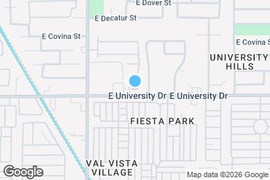 Map image of the property - 3716 E University Dr