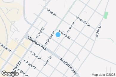 Map image of the property - 322 E Lafayette St