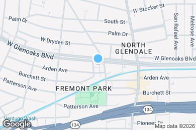 Map image of the property - 608 W Glenoaks Blvd