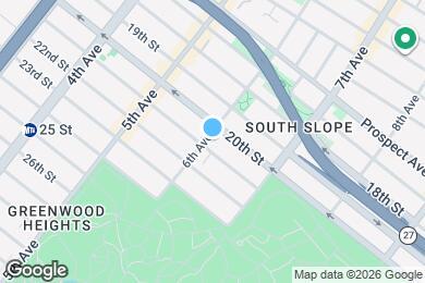 Map image of the property - 695 6th Ave