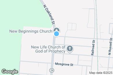 Map image of the property - 827 N Oakland St