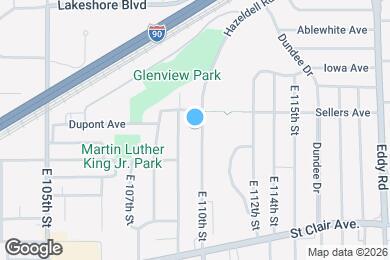 Map image of the property - Charming house in the heart of the Historic Glenville Neighborhood