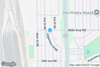Map image of the property - 3948 3rd St NE