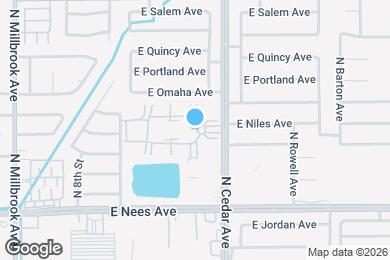 Map image of the property - 8153 N Cedar Ave