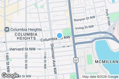 Map image of the property - Room in Shared 5 bed/2 bath home in Columbia Heights