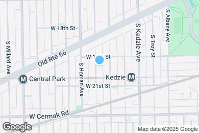 Map image of the property - 1919 S Christiana Ave