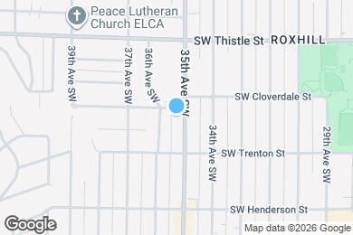 Map image of the property - 8607 35th Ave SW