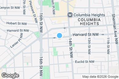 Map image of the property - 1438 Harvard Street, NW