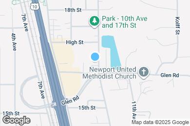 Map image of the property - 1651 10th Ave