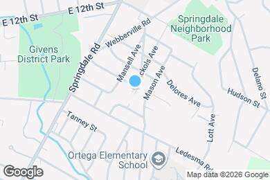 Map image of the property - 4901 Santa Anna St
