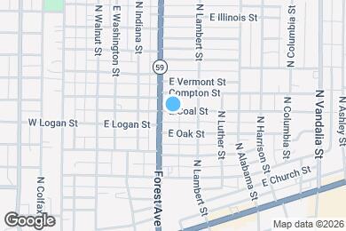 Map image of the property - 317 E Coal St