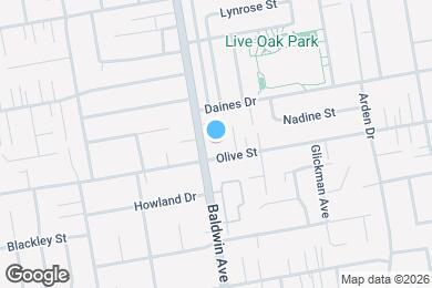 Map image of the property - 5412 Baldwin Ave