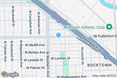 Map image of the property - 2323 W Fullerton Ave