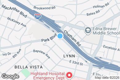 Map image of the property - 1179 MacArthur Blvd