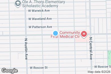 Map image of the property - 5807 W Addison St