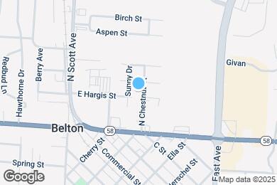 Map image of the property - 118 N Chestnut St