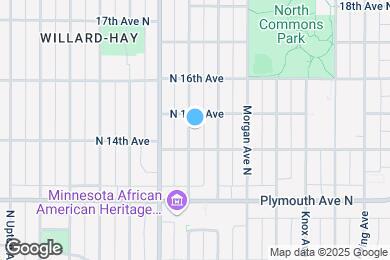 Map image of the property - 1418 N Oliver Ave