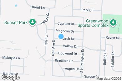 Map image of the property - 1407 Birch Dr