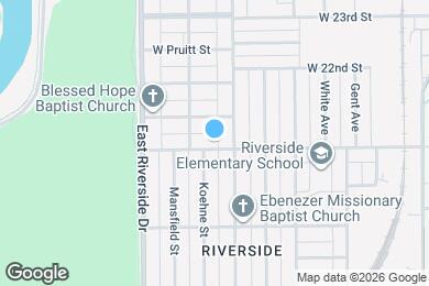 Map image of the property - 1416 W 21st St