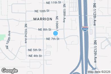 Map image of the property - 618 NE 106th Ave