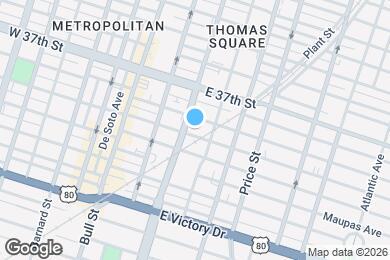 Map image of the property - 206 E 39th St