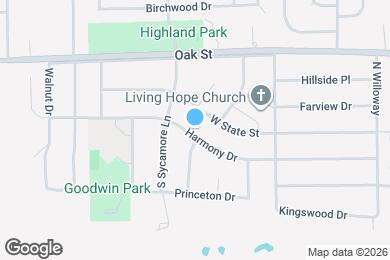 Map image of the property - 501 Harmony Dr