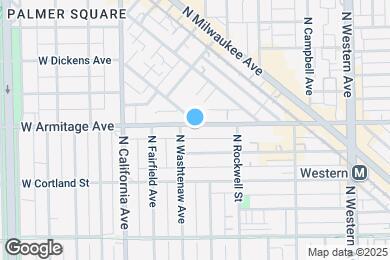 Map image of the property - 2643 W Armitage Ave