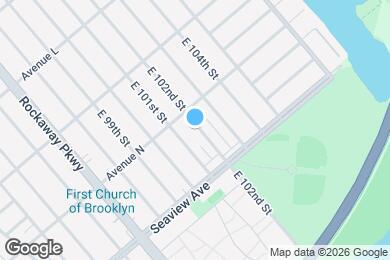 Map image of the property - 1424 E 102nd St