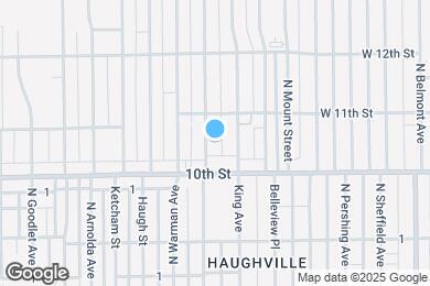 Map image of the property - 1029 N Holmes Ave
