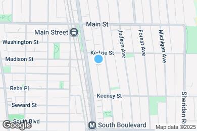 Map image of the property - 732 Hinman Ave