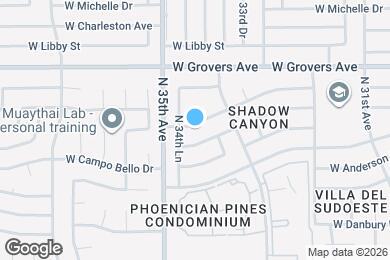 Map image of the property - 3437 W Muriel Dr