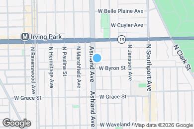 Map image of the property - 3907 N Ashland Ave